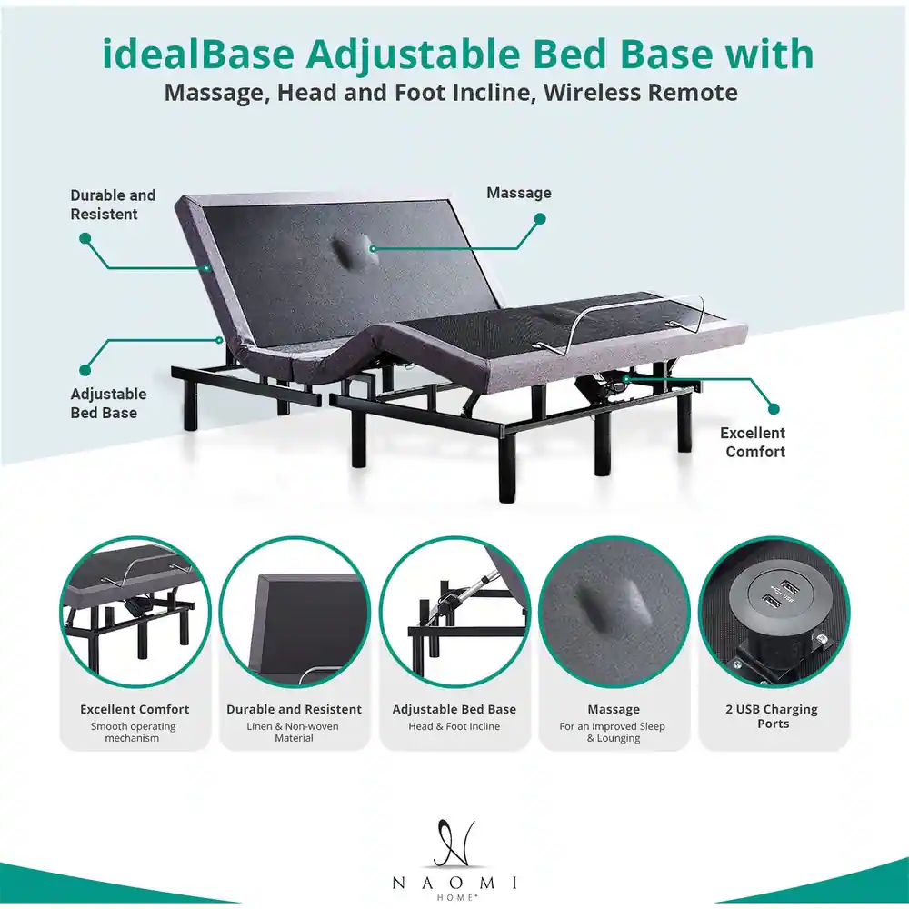 Adjustable Bed Frame for Storage Bed