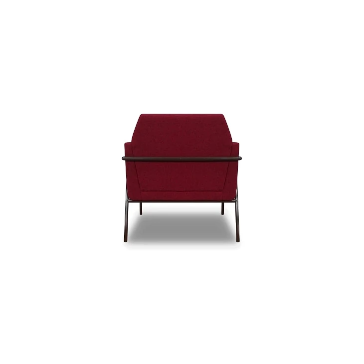 Flannel Dining Chair With Metal Legs